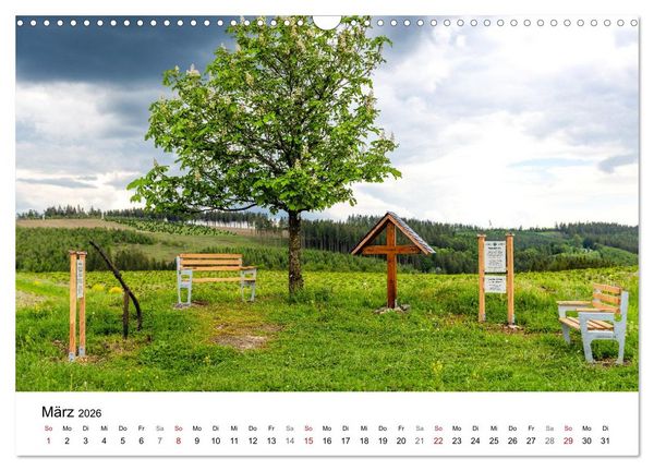 Produktbild: Westfeld-Ohlenbach - Wir feiern 50 Jahre Bundesgolddorf (Wandkalender 2026 DIN A3 quer), CALVENDO Monatskalender