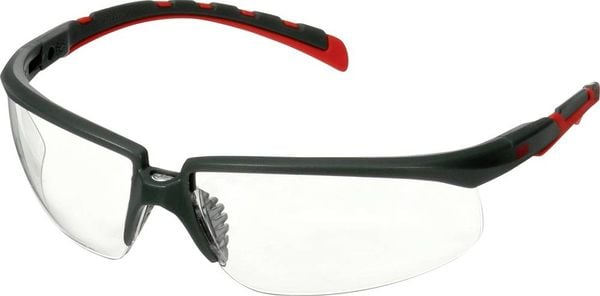 3M S2001SGAF-RED Schutzbrille mit Antibeschlag-Schutz, mit Antikratz-Schutz Rot, Grau EN 166 DIN 166