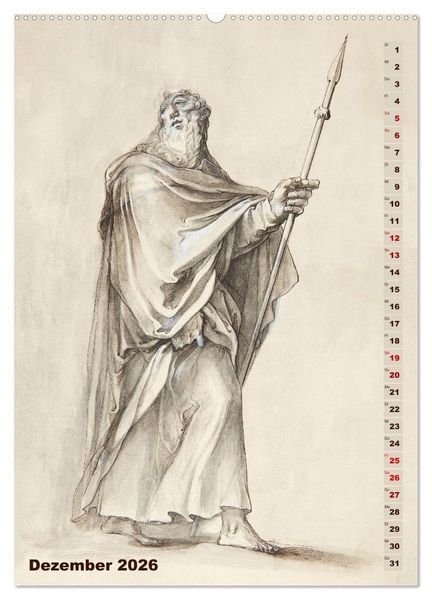 Produktbild: Jesus und die zw&ouml;lf Apostel (hochwertiger Premium Wandkalender 2026 DIN A2 hoch), Kunstdruck in Hochglanz
