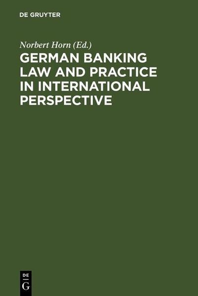 Produktbild: German Banking Law and Practice in International Perspective