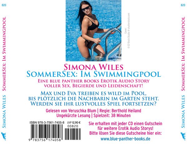 Produktbild: SommerSex: Im Swimmingpool | Erotik Audio Story | Erotisches Hörbuch Audio-CD
