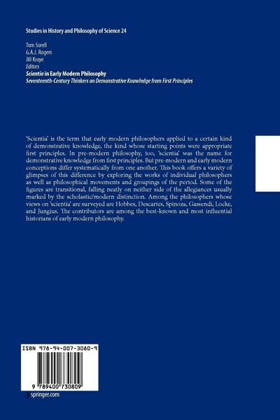 Produktbild: Scientia in Early Modern Philosophy