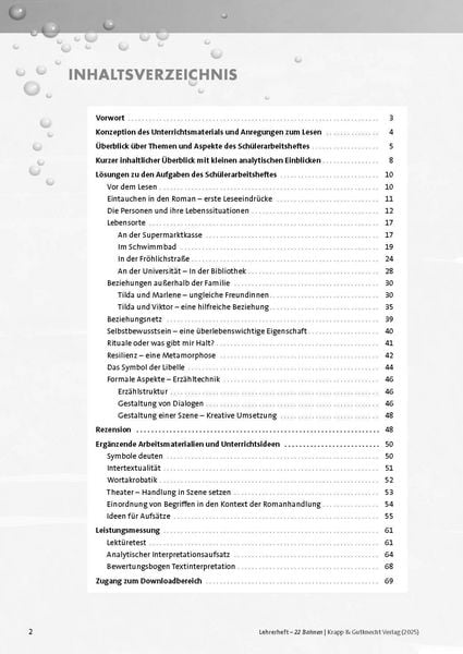 Produktbild: 22 Bahnen &ndash; Caroline Wahl &ndash; Lehrerheft