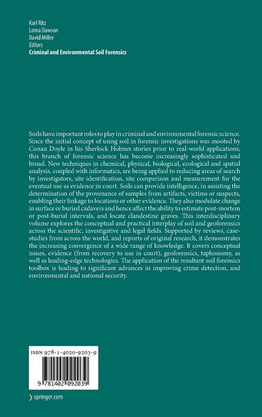 Produktbild: Criminal and Environmental Soil Forensics