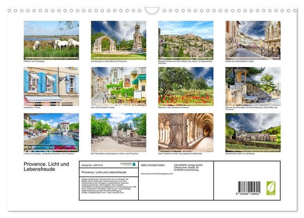 Produktbild: Provence. Licht und Lebensfreude (Wandkalender 2027 DIN A3 quer), CALVENDO Monatskalender