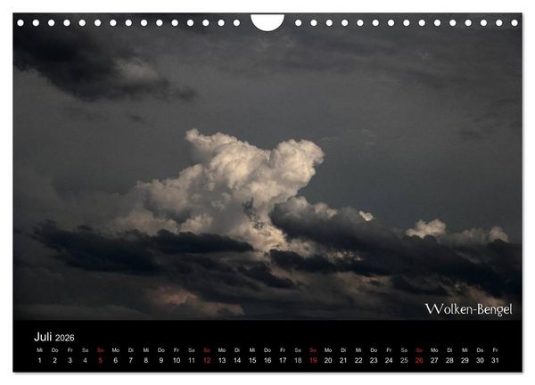 Produktbild: Wolken-Kunstwerke (Wandkalender 2026 DIN A4 quer), CALVENDO Monatskalender
