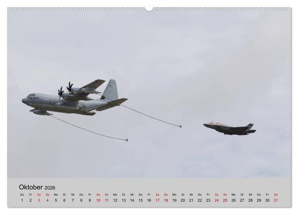 Produktbild: Transportflugzeug C-130 Hercules (Wandkalender 2026 DIN A2 quer), CALVENDO Monatskalender