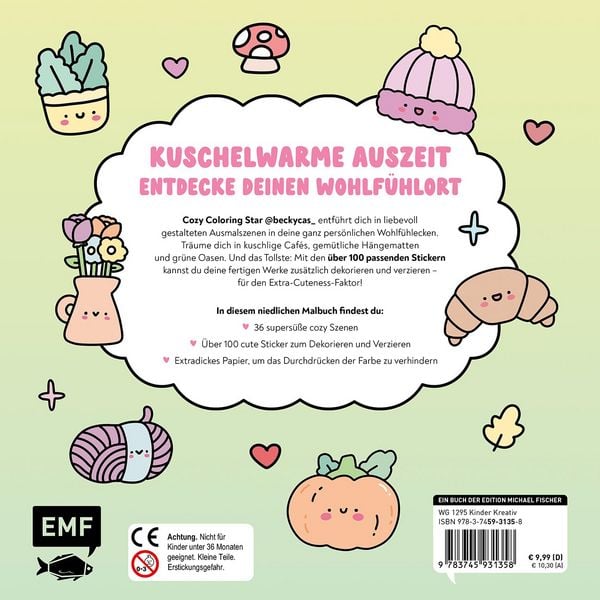 Produktbild: Snuggly Corners &ndash; Cozy Ausmalbuch zum Entspannen und Tr&auml;umen
