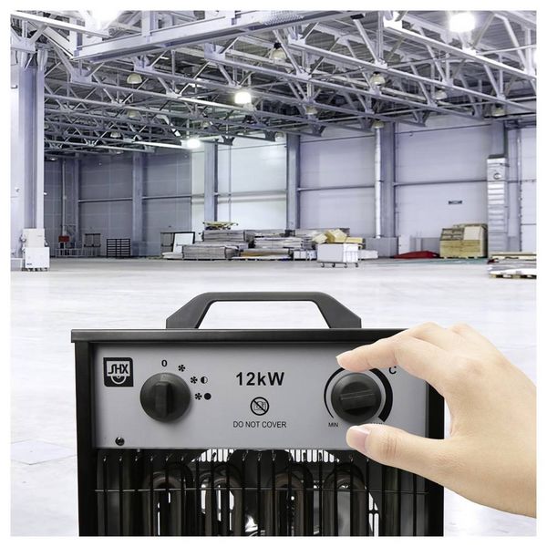 Produktbild: SHX SHX12KW2025 Bauheizer 12000W Schwarz/Grau