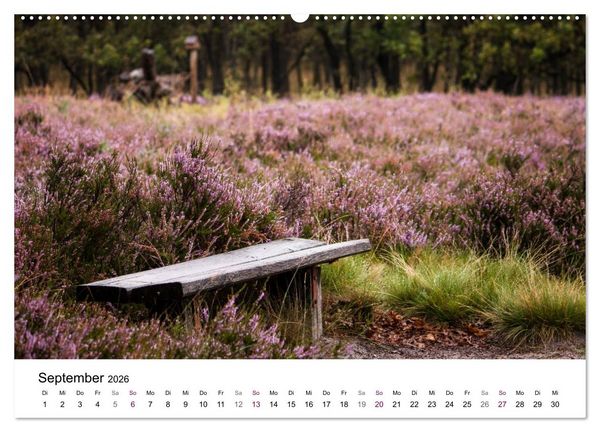 Produktbild: L&uuml;neburger Heide (hochwertiger Premium Wandkalender 2026 DIN A2 quer), Kunstdruck in Hochglanz