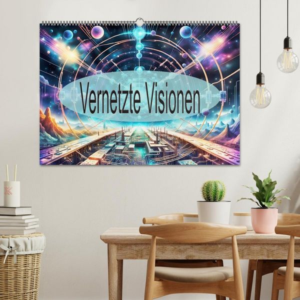 Produktbild: Vernetzte Visionen (Wandkalender 2026 DIN A2 quer), CALVENDO Monatskalender