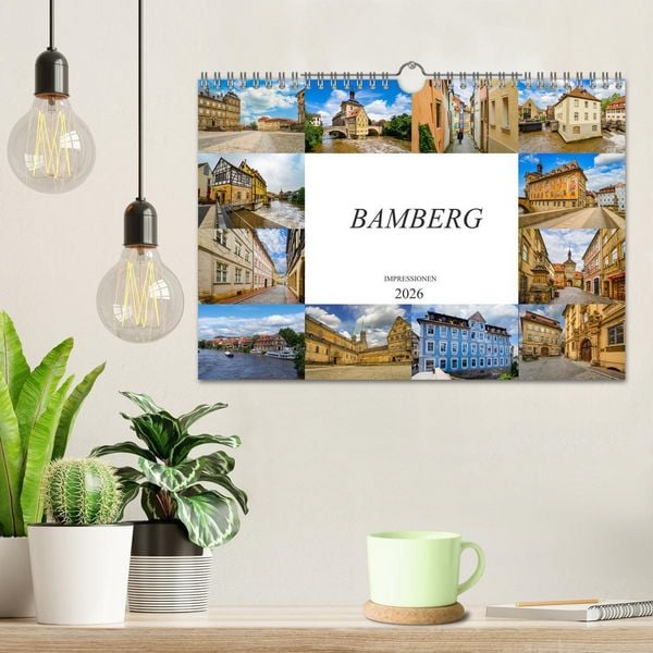 Produktbild: Bamberg Impressionen (Wandkalender 2026 DIN A4 quer), CALVENDO Monatskalender