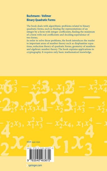 Produktbild: Binary Quadratic Forms