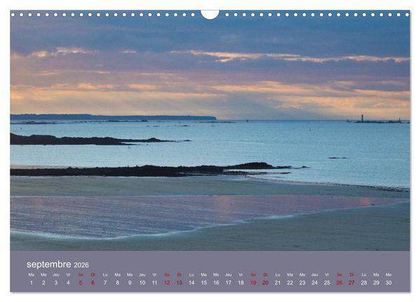 Produktbild: Sillonnez la plage (Calendrier mural 2026 DIN A3 vertical), CALVENDO calendrier mensuel