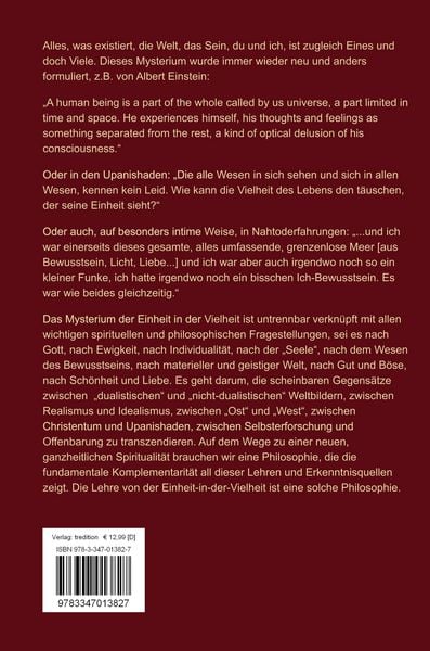 Produktbild: Das Mysterium der Einheit in der Vielheit