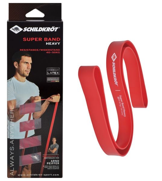 SUPER BAND Heavy 45mm red, 1 Widerstandsband, in 4C Box