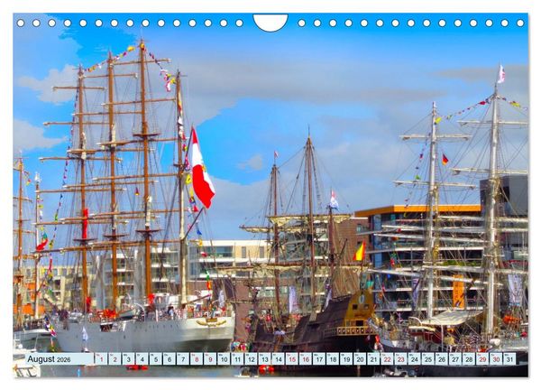 Produktbild: Ein detaillierter Blick auf Segelschiffe (Wandkalender 2026 DIN A4 quer), CALVENDO Monatskalender