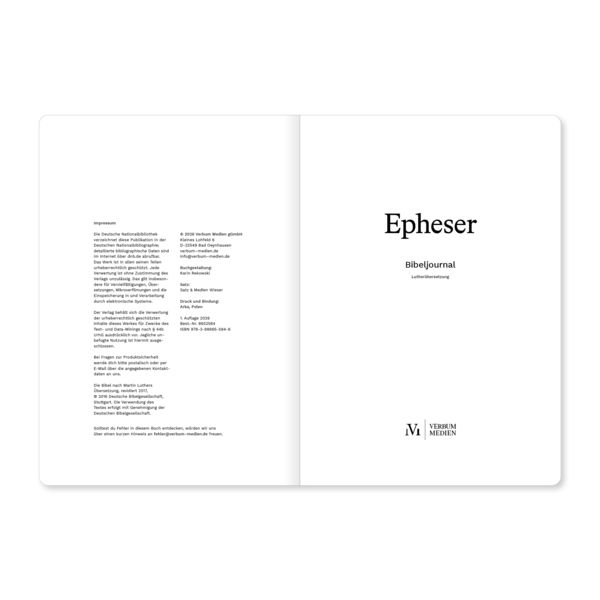 Produktbild: Epheser (Bibeljournal)