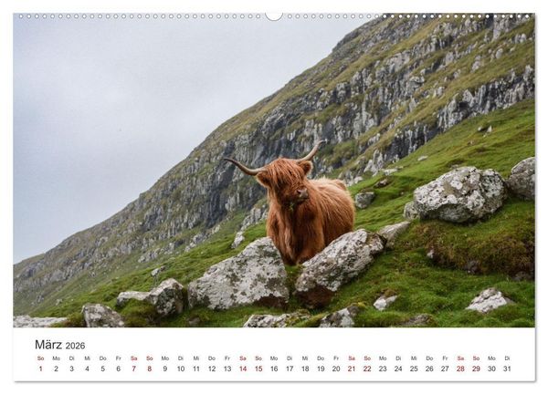 Produktbild: F&auml;r&ouml;er - Einzigartige Inseln (Wandkalender 2026 DIN A2 quer), CALVENDO Monatskalender