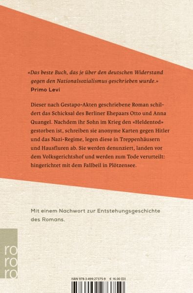 Produktbild: Jeder stirbt f&uuml;r sich allein