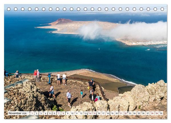 Produktbild: Kanarische Inseln - Lanzarote (Tischkalender 2026 DIN A5 quer), CALVENDO Monatskalender