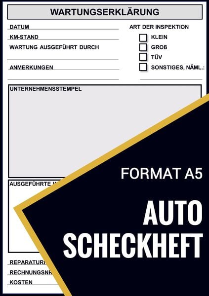 Produktbild: Auto-Scheckheft - Universelles Reparaturenheft
