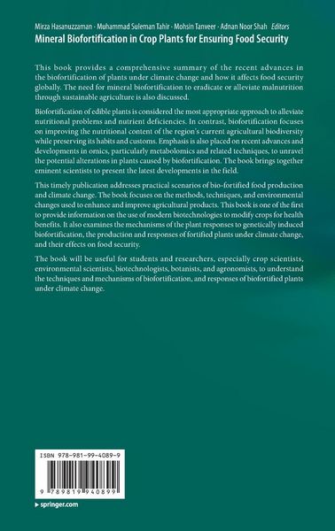 Produktbild: Mineral Biofortification in Crop Plants for Ensuring Food Security