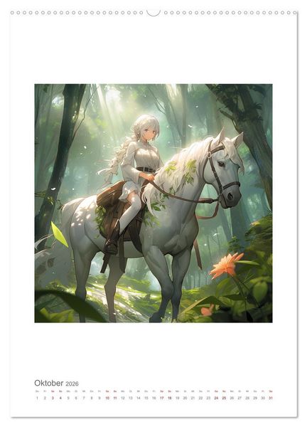 Produktbild: Manga Style Kinder (hochwertiger Premium Wandkalender 2026 DIN A2 hoch), Kunstdruck in Hochglanz