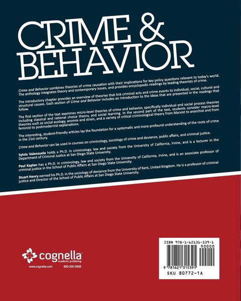 Produktbild: Crime and Behavior