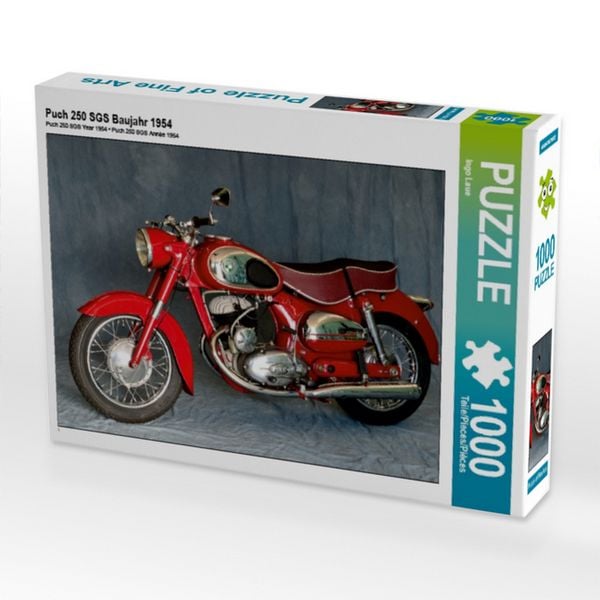 Produktbild: CALVENDO Puzzle Puch 250 SGS Baujahr 1954 1000 Teile Puzzle quer | 1000 Teile Lege-Gr&ouml;&szlig;e 64 &times; 48 cm Foto-Puzzle f&uuml;r gl&uuml;ckliche Stunden
