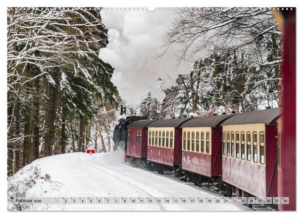 Produktbild: Volldampf durch den Harz (hochwertiger Premium Wandkalender 2026 DIN A2 quer), Kunstdruck in Hochglanz