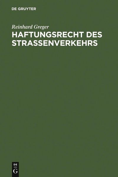 Produktbild: Haftungsrecht des Stra&szlig;enverkehrs