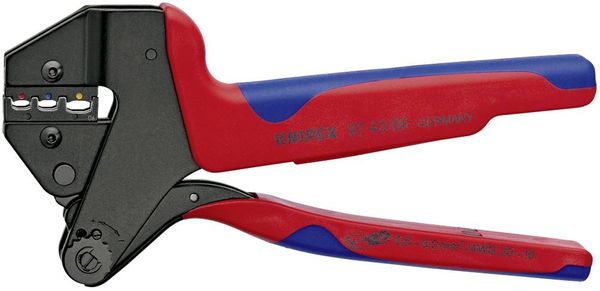 Knipex 97 43 06 Crimpzange Isolierte Kabelschuhe, Isolierte Steckverbinder 0.5 bis 6mm²