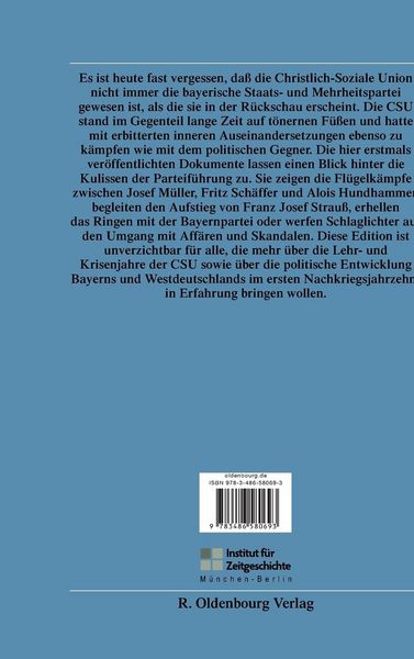 Produktbild: An der Spitze der CSU