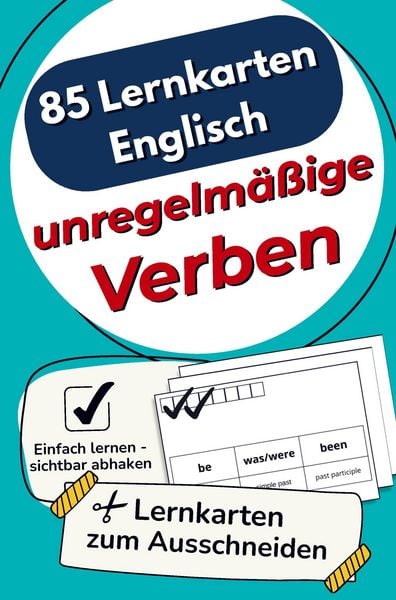 85 Lernkarten Englisch - Unregelmäßige Verben, Taschenbuch von Christoph Kirschner, Lernschatz, 9783912009040