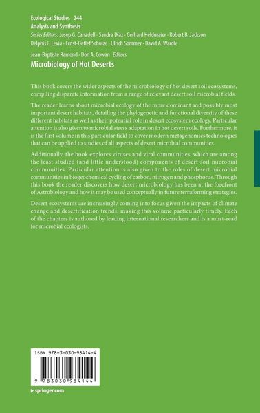 Produktbild: Microbiology of Hot Deserts
