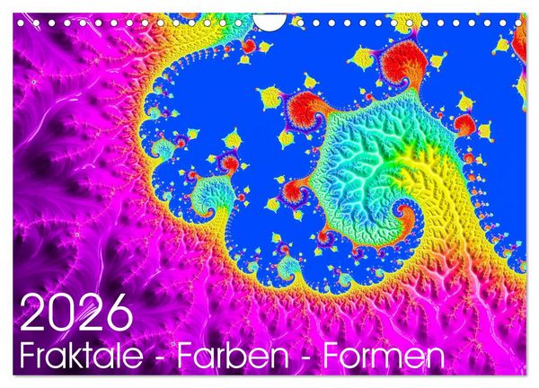 Produktbild: Fraktale - Farben - Formen 2026 (Wandkalender 2026 DIN A4 quer), CALVENDO Monatskalender