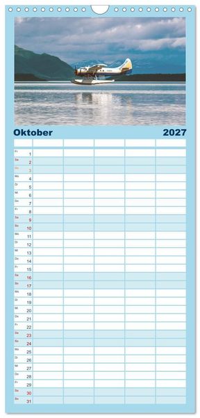 Produktbild: Familienplaner 2027 - Der Alaska Kalender mit 5 Spalten (Wandkalender, 21 x 45 cm) CALVENDO
