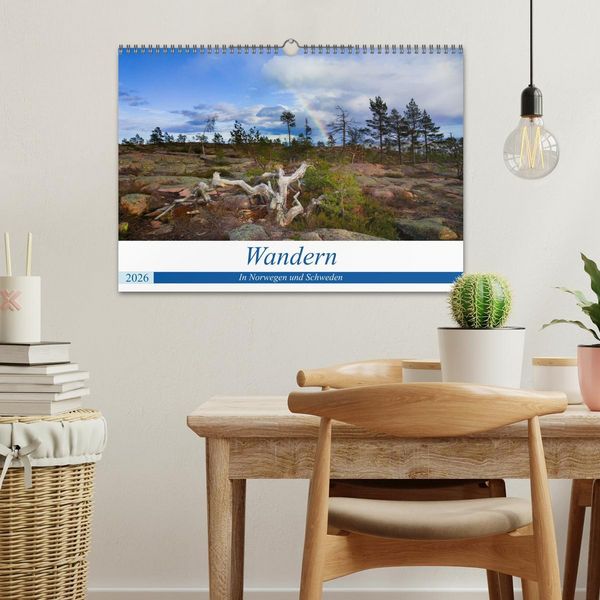 Produktbild: Wandern - In Norwegen und Schweden (Wandkalender 2026 DIN A3 quer), CALVENDO Monatskalender