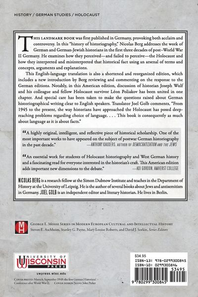 Produktbild: The Holocaust and the West German Historians