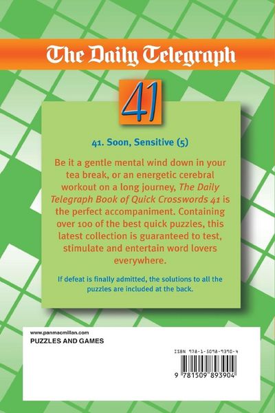 Produktbild: Daily Telegraph Quick Crossword Book 41
