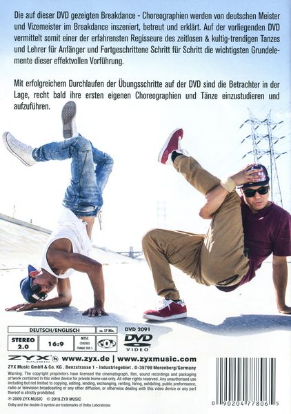 Produktbild: Tanzkurs Volume 10 - Breakdance f&uuml;r Anf&auml;nger und Fortgeschrittene