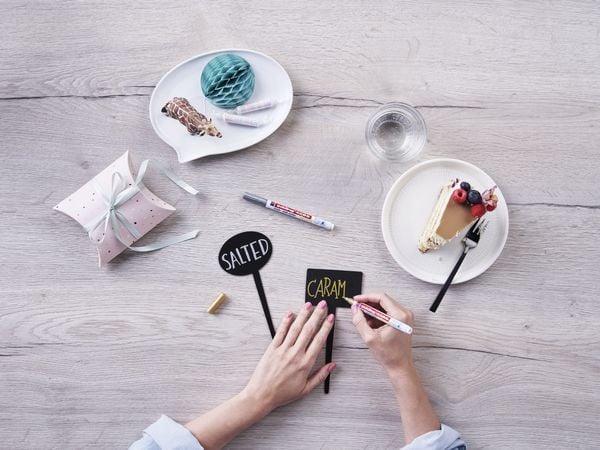 Produktbild: Edding Kreidemarker 2-er Set, wei&szlig;