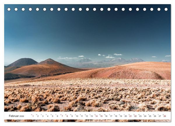 Produktbild: Chile - Die stille Kraft der Atacama (Tischkalender 2026 DIN A5 quer), CALVENDO Monatskalender