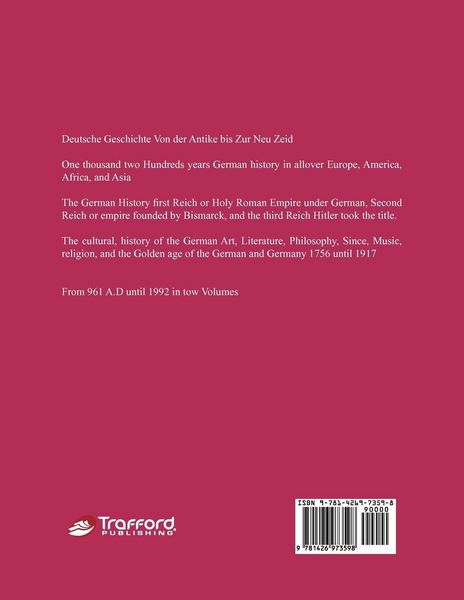 Produktbild: The History of German in Europe, America, Africa and Asia, from A.D 961 until 1992
