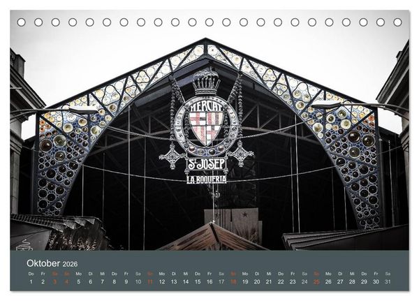 Produktbild: Barcelona - Faszinierende Architektur (Tischkalender 2026 DIN A5 quer), CALVENDO Monatskalender