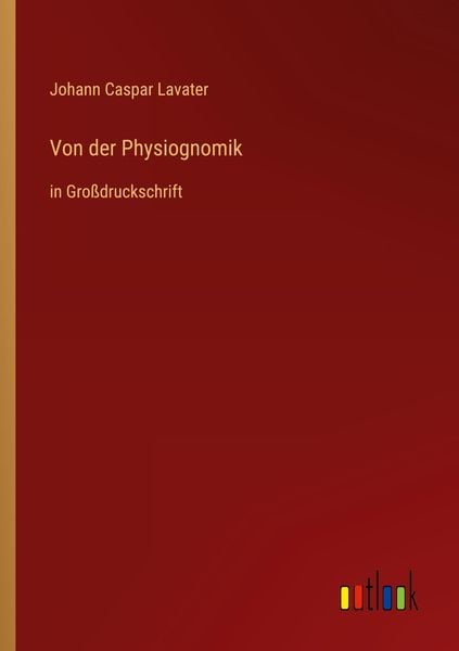 Produktbild: Von der Physiognomik
