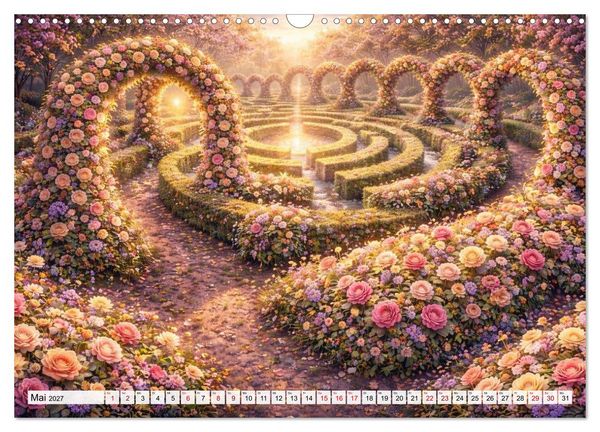 Produktbild: Labyrinth - Die stille Kunst der Umwege (Wandkalender 2027 DIN A3 quer), CALVENDO Monatskalender