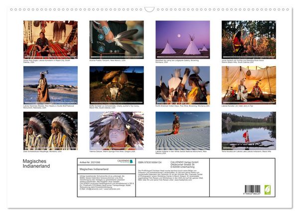 Produktbild: Magisches Indianerland (Wandkalender 2026 DIN A2 quer), CALVENDO Monatskalender