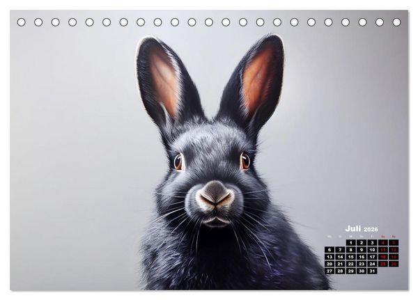 Produktbild: Only Black (Tischkalender 2026 DIN A5 quer), CALVENDO Monatskalender